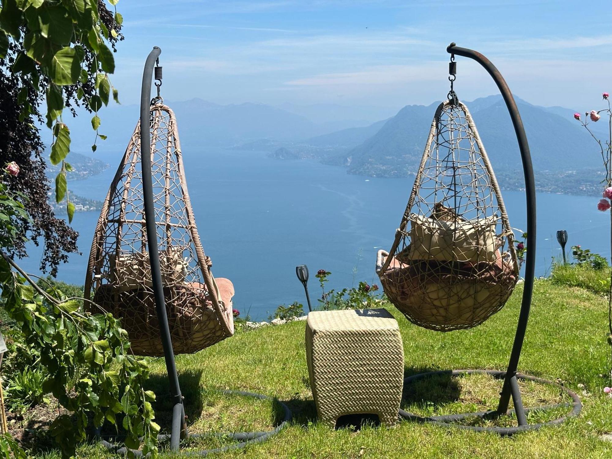 Private Luxury Spa & Silence Retreat With Spectacular View Over The Lake Maggiore Stresa Buitenkant foto