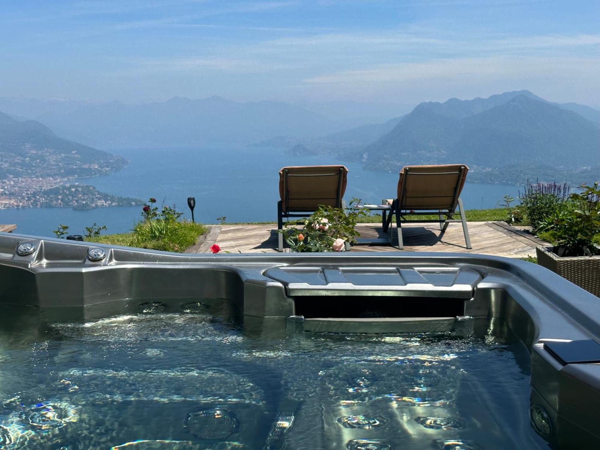 Private Luxury Spa & Silence Retreat With Spectacular View Over The Lake Maggiore Stresa Buitenkant foto